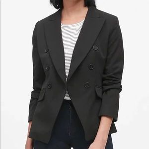 Banana republic double breasted black blazer